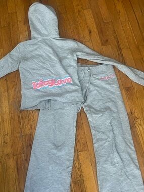 Juicy Couture Gray Logo Sweatpants - Gray